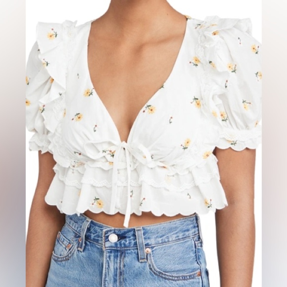 For Love and Lemons Crop Top